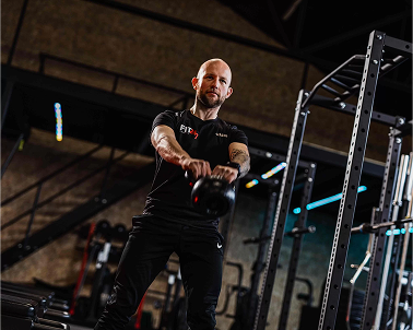 Personal training 1 kettlebell swing